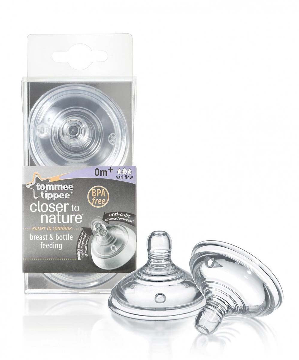 Dit is de Tommee Tippee siliconen flesspeen multiflow 0+M. De speen hanteert het closer to nature principe, waarbij de speen de borst nabootst in vorm en gevoel. Past op de flessen van Tommee Tippee. Aantal: 2 stuks. VanZus.