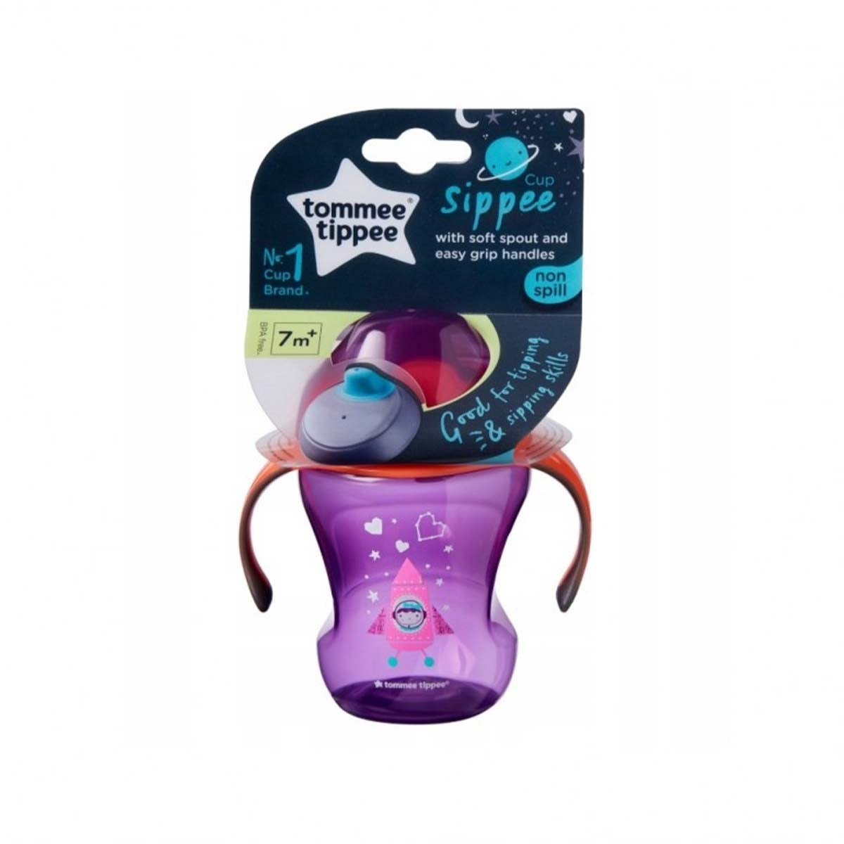 De Tommee Tippee tuitbeker purple 230 ml is een opvolgbeker die de overstap van fles/borst naar drinkbeker gemakkelijk maakt voor je baby. Met flexibele silicone tuit BPA-en lekvrij! Inhoud: 230 ml. Vanaf 7+M. VanZus.