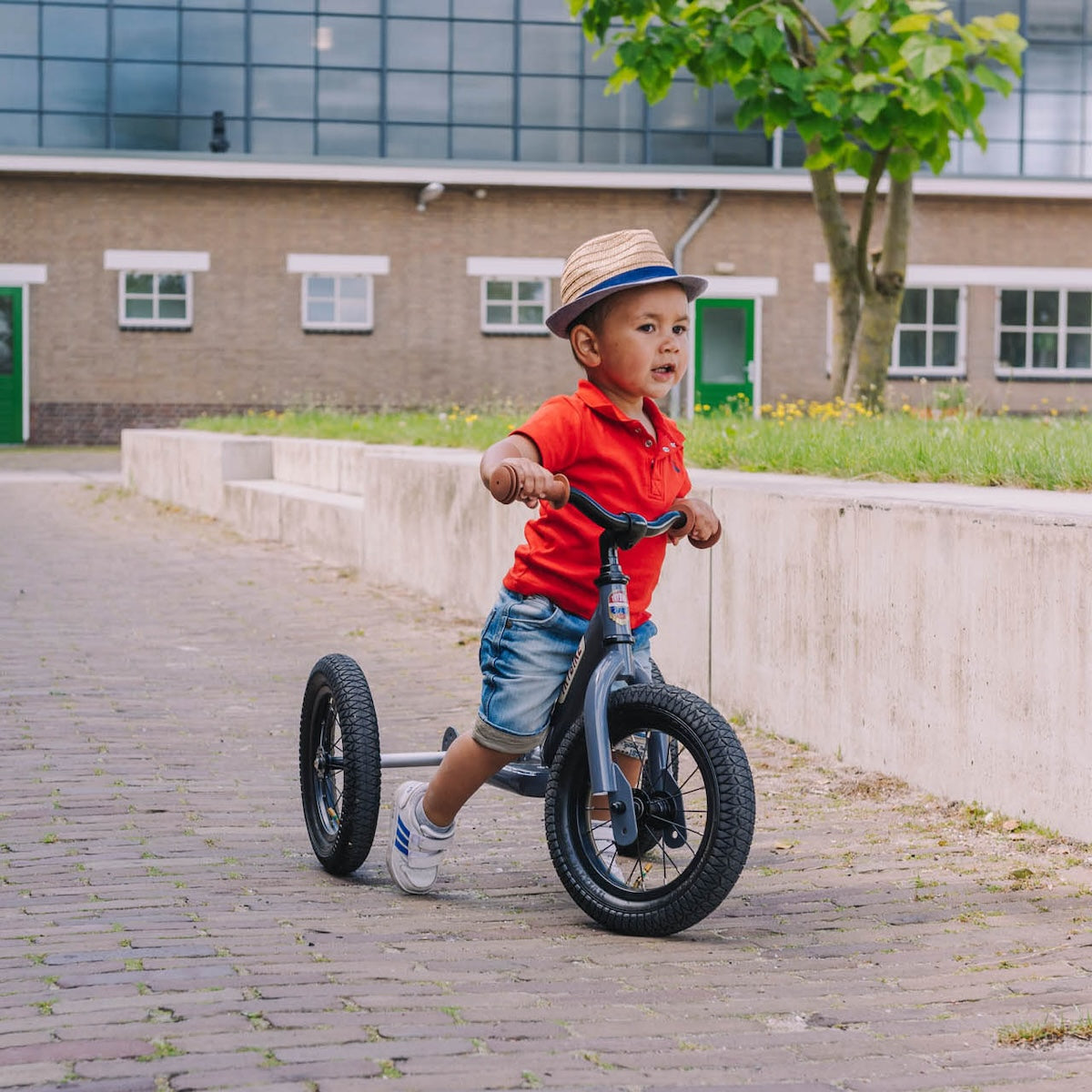 Trybike steel 2-in-1 tricycle gray