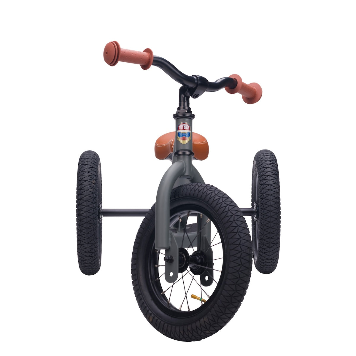 Bestel de Trybike steel 2-in-1 driewieler in de kleur mat grijs en laat je kindje het plezier van fietsen ontdekken! Eenvoudig om te bouwen van een loopfiets naar een echte fiets. Duurzaam en veilig. VanZus