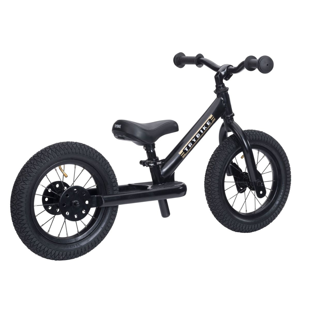 Bestel de Trybike steel 2-in-1 driewieler in de kleur all black en laat je kindje het plezier van fietsen ontdekken! Eenvoudig om te bouwen van een loopfiets naar een echte fiets. Duurzaam en veilig. VanZus