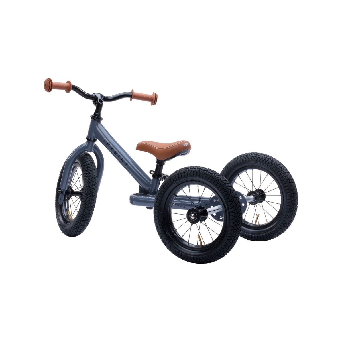 Bestel de Trybike steel 2-in-1 driewieler in de kleur grey en laat je kindje het plezier van fietsen ontdekken! Eenvoudig om te bouwen van een loopfiets naar een echte fiets. Duurzaam en veilig. VanZus