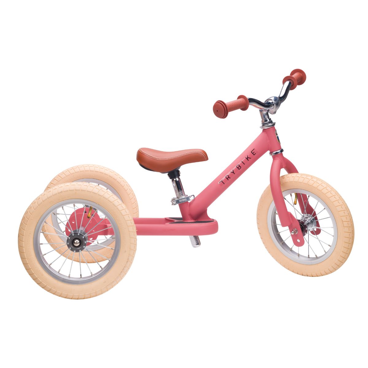 Ontdek de Trybike steel 2-in-1 driewieler in de kleur mat pink van het merk Trybike. De perfecte loopfiets voor kleine avonturiers! Deze prachtige 2-in-1 loopfiets is niet alleen stijlvol, maar ook ontzettend praktisch. VanZus