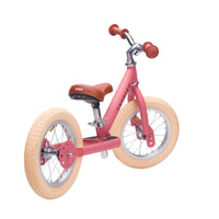 Ga op avontuur met de steel loopfiets in de kleur mat pink van het merk Trybike. De metalen tweewieler leert kinderen vanaf 2 jaar lopen én fietsen. VanZus