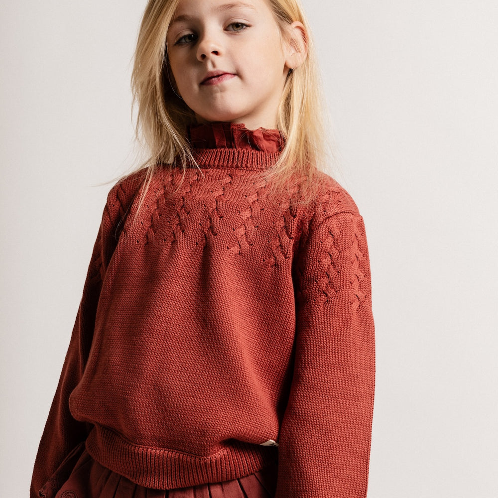 Baje Studio vallon trui red maroon