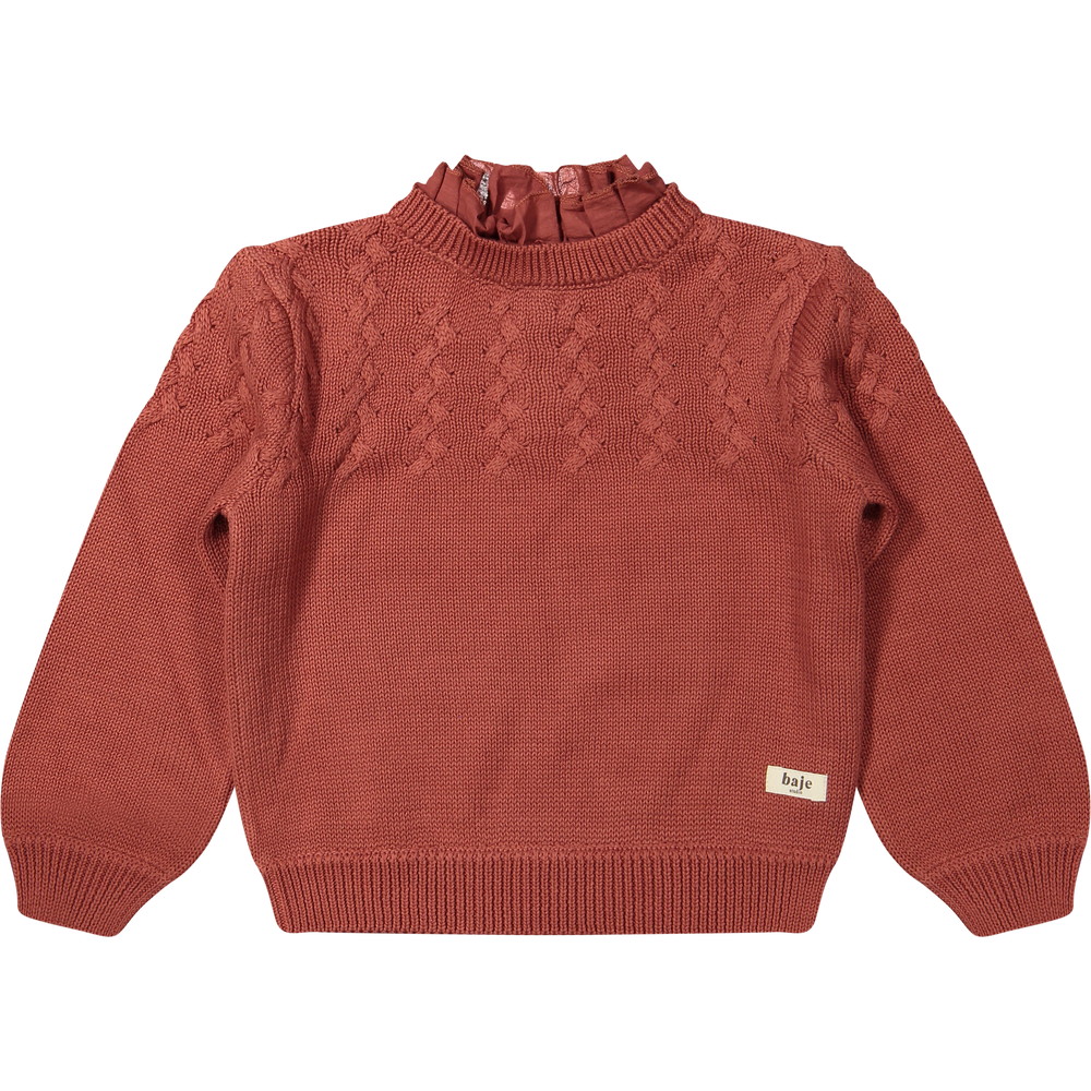 Baje Studio vallon trui red maroon