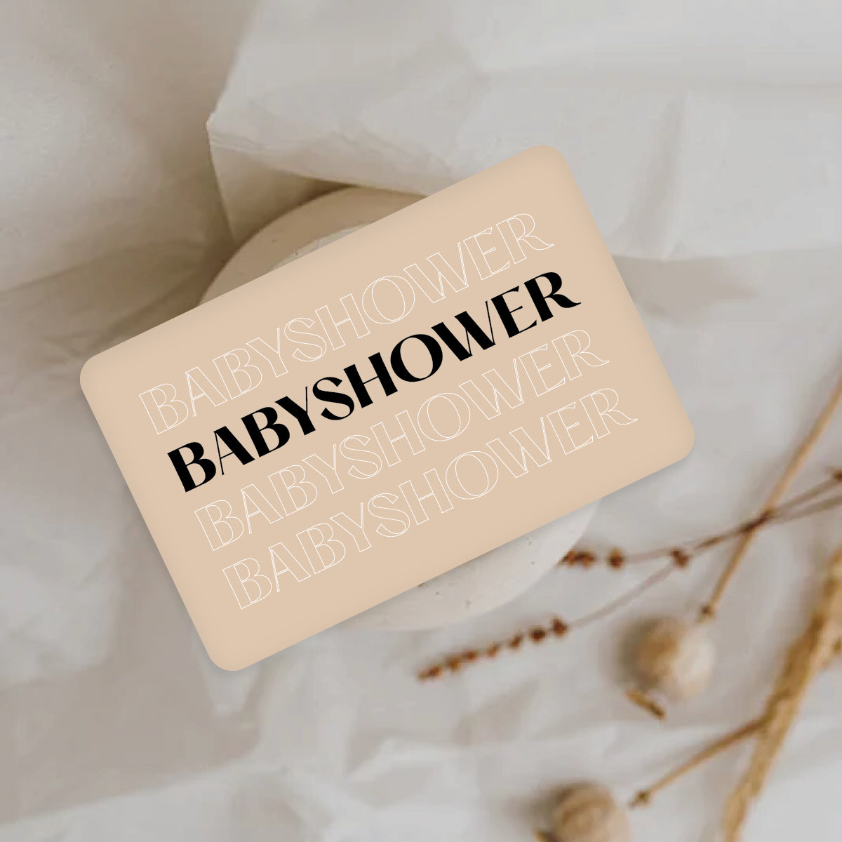 Met de digitale cadeaubon 'Babyshower' van VanZus geef je de mommy to be tijdens de babyshower een mooi cadeau waarmee ze zelf haar favoriete producten kan uitkiezen in onze webshop. VanZus