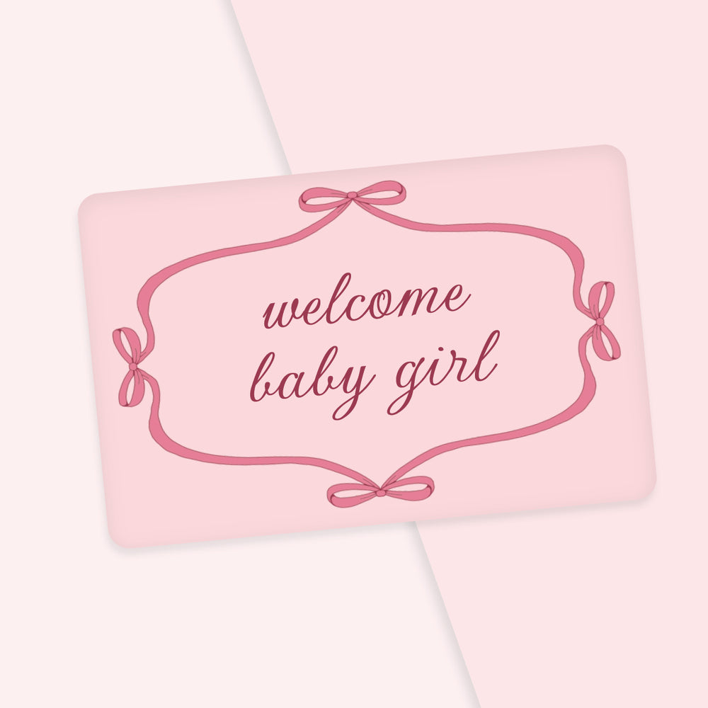 Met de digitale cadeaubon 'Welcome baby girl' van VanZus geef je kersverse ouders een mooi cadeau waarmee ze zelf hun favoriete producten kunnen uitkiezen in onze webshop. VanZus