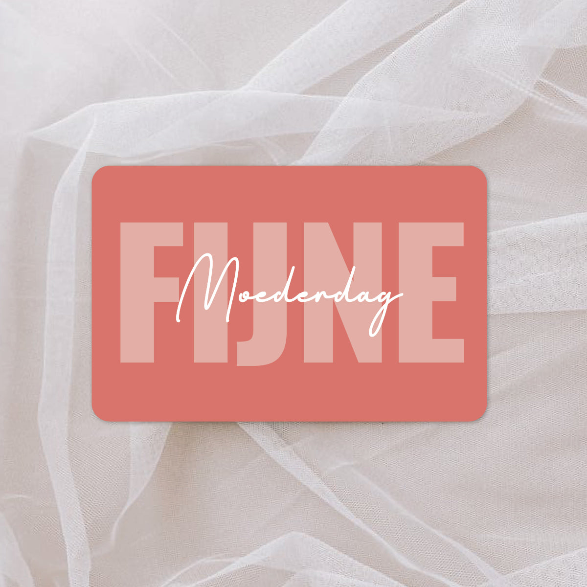 Met de digitale  cadeaubon 'Fijne Moederdag' van VanZus geef je mama een mooi cadeau waarmee ze zelf haar favoriete producten kan uitkiezen in onze webshop. VanZus