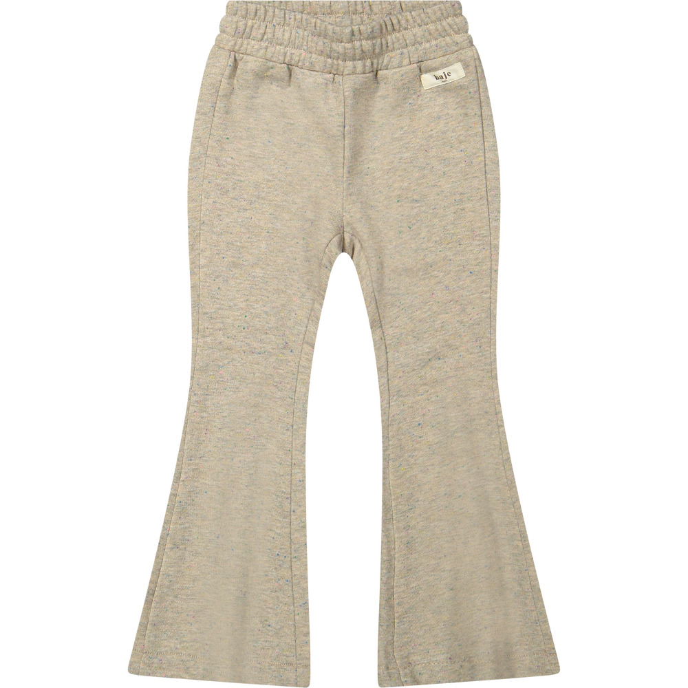 Baje Studio vouvry flared broek sand melange multicolor