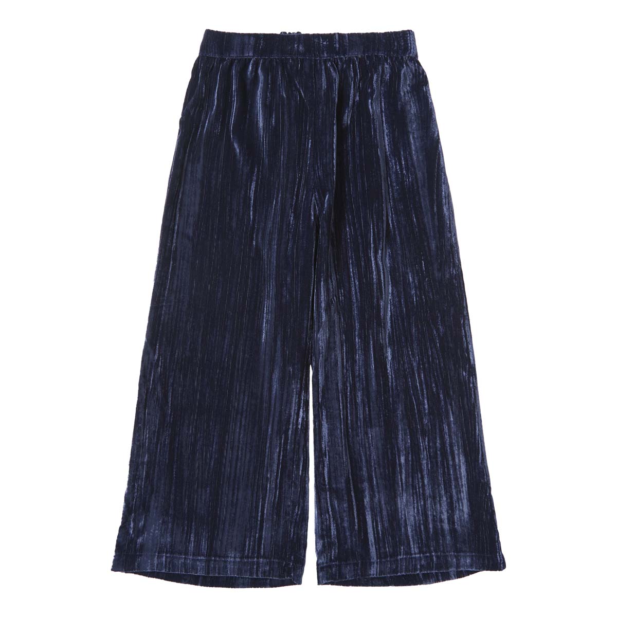 Een feestelijke look met de velvet broek navy van het Spaanse merk Tocoto Vintage. Zachte stof, lange pijpen met elastische tailleband. Combineer met bijpassende haarband. In de maten 98-140. VanZus