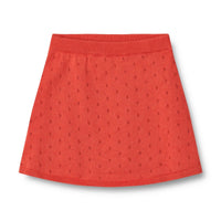 De schattige knit rok marta in de kleur candy red van Wheat is een heerlijk rokje voor je kind! VanZus