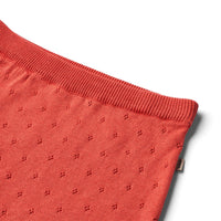 De schattige knit rok marta in de kleur candy red van Wheat is een heerlijk rokje voor je kind! VanZus