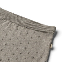 De schattige knit rok marta in de kleur warm grey melange van Wheat is een heerlijk rokje voor je kind! VanZus