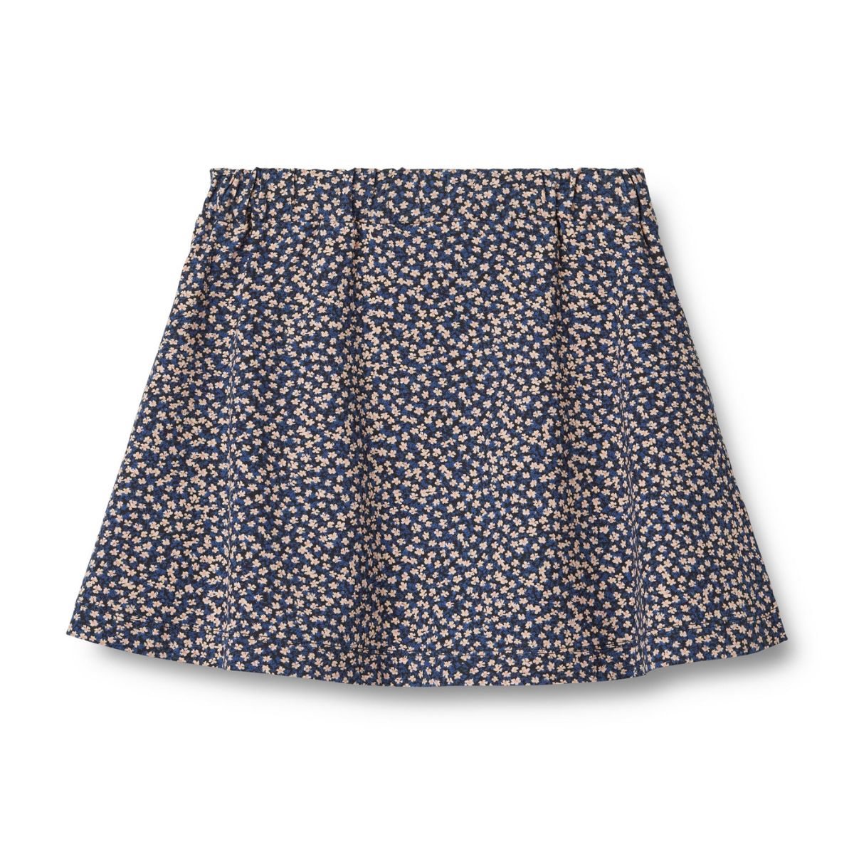 De schattige rok rosie jersey in de kleur blue flowers van Wheat is een heerlijk rokje voor je kind! VanZus