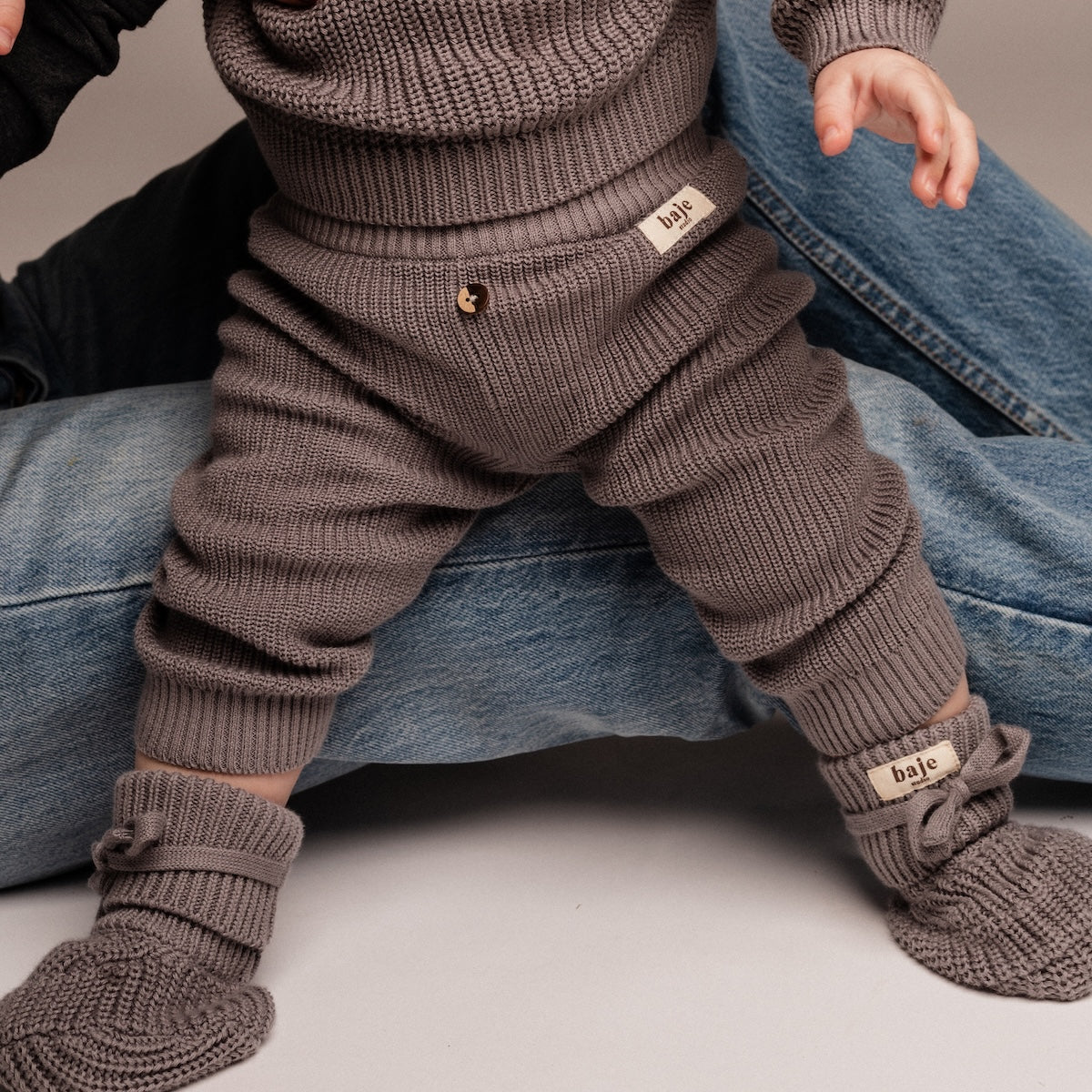 Baje Studio wil baby broek grey steel