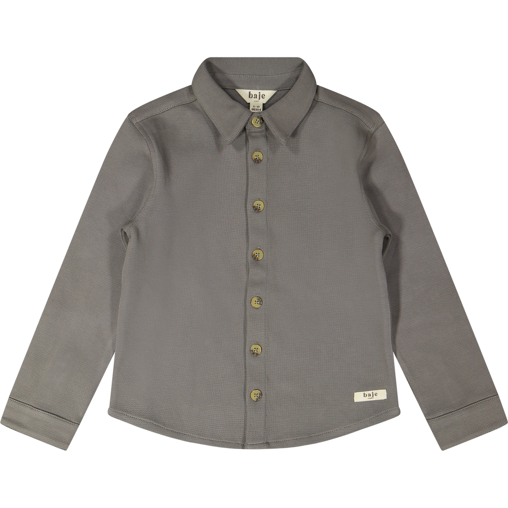 Baje Studio wisley overhemd grey steel dark