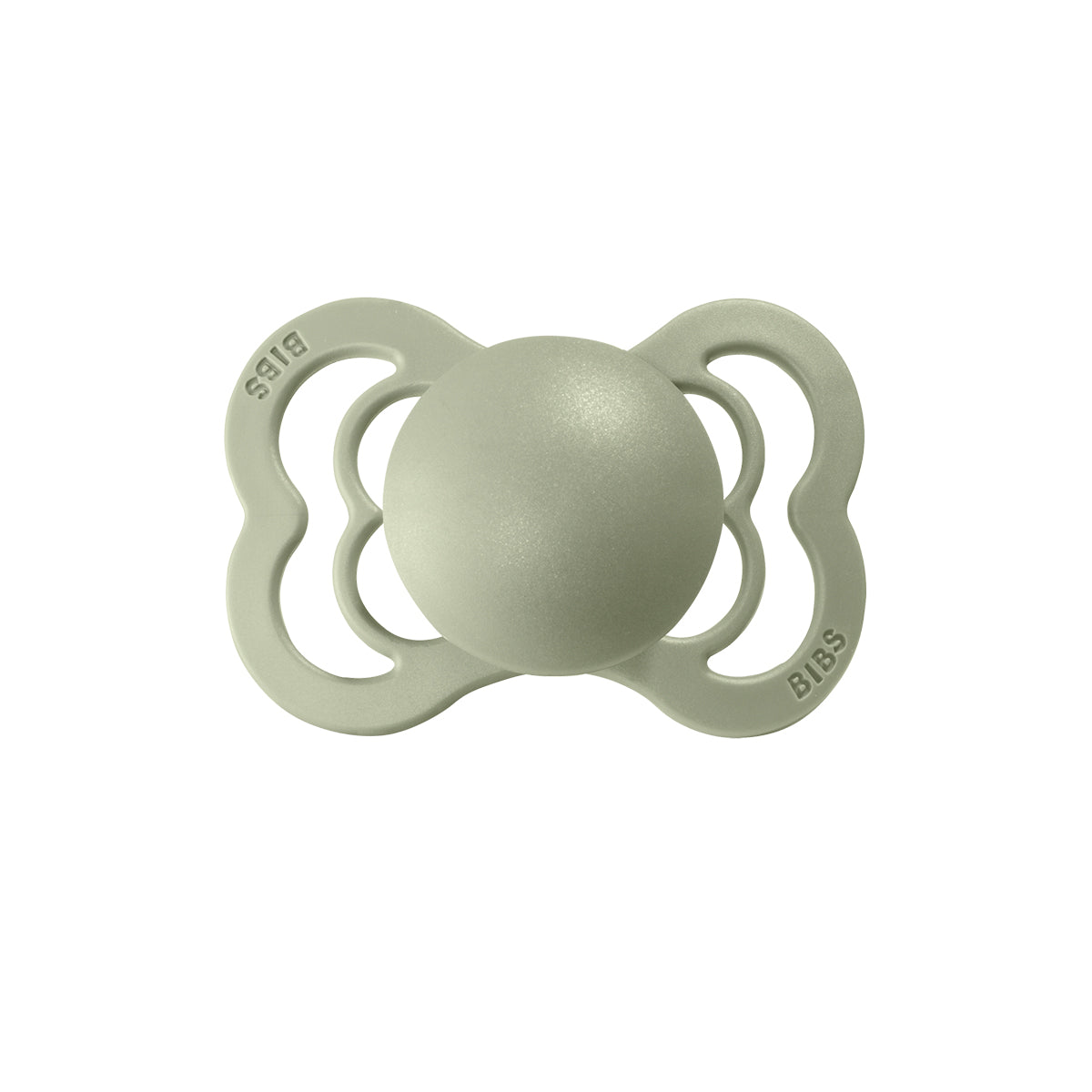 De 2-pack supreme silicone spenen in de kleur ivory/sage van BIBS zijn exclusieve fopspenen met breed schild. Veilig, goede luchtcirculatie, BPA en ftalaten vrij, platte en symmetrische druppelvorm. VanZus