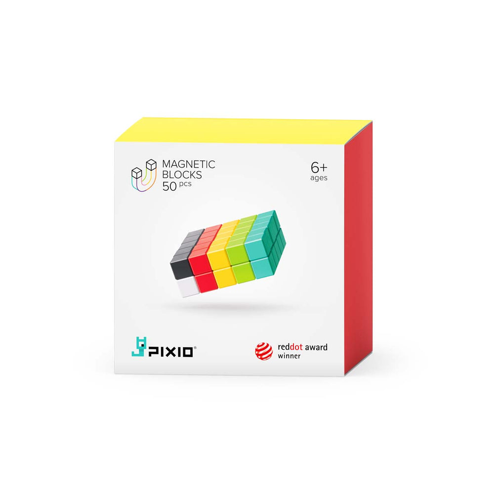 Met PIXIO 50 kun je je creativiteit helemaal kwijt. Met deze magnetische blokken kun je 3D pixel kunstwerken maken. In deze set vind je 50 magnetische blokjes in 6 verschillende kleuren. De perfecte startersset! In de app word je stap voor stap meegenomen om de mooiste creaties te maken met dit toffe magneetspeelgoed! VanZus.