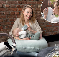 Het Doomoo Nursing Air voedingskussen green is een klein en compact voedingskussen dat je overal mee naartoe kunt nemen. Het geeft je steun wanneer je je baby borstvoeding of flesvoeding geeft. VanZus.