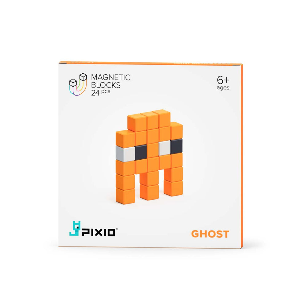 Met de PIXIO Mini Monsters Ghost kun jij je creativiteit helemaal kwijt. Deze set bestaat uit magnetische blokken waarmee je de leukste 3D pixel kunstwerken maakt. Met deze set uit de Story serie maak je een spookje. VanZus