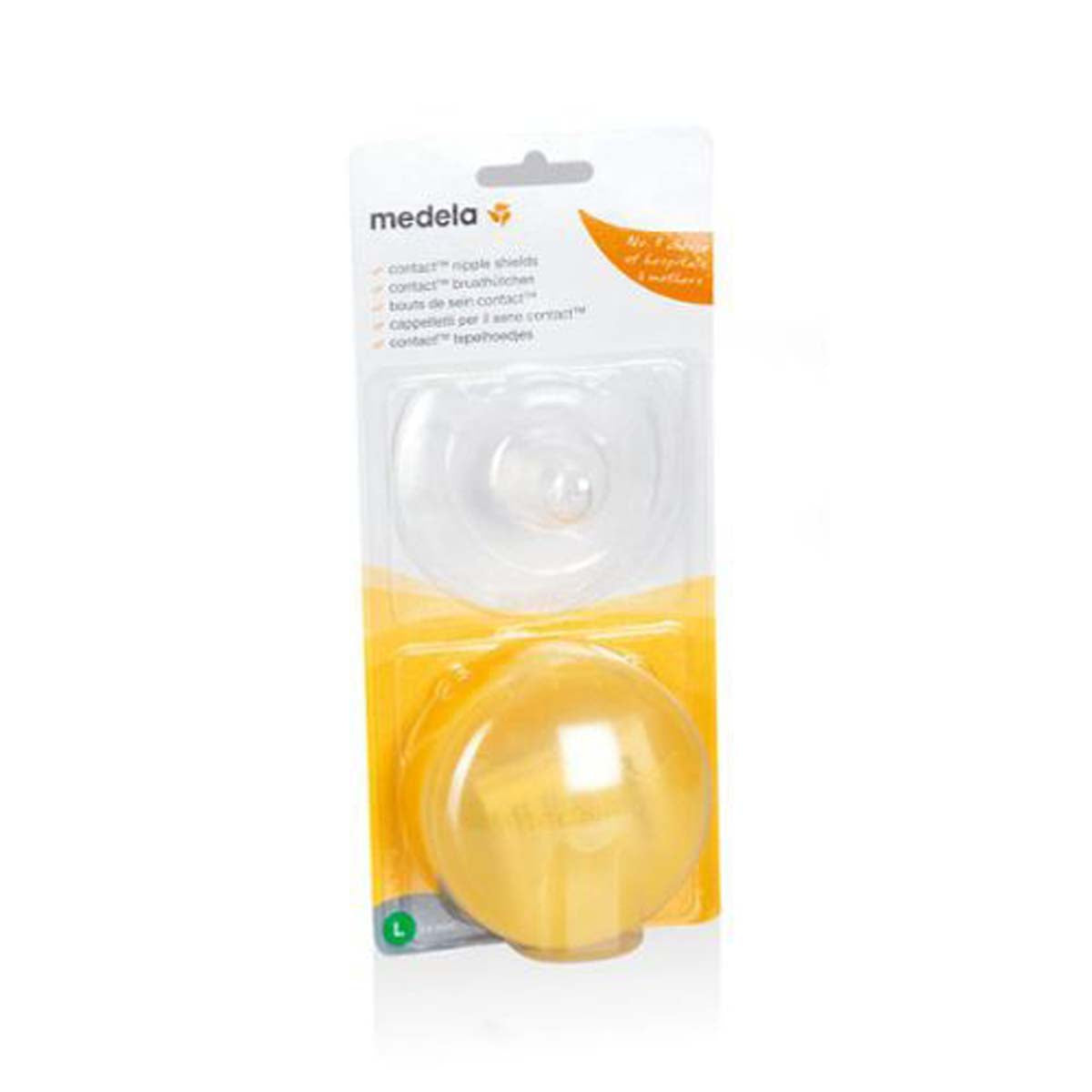 Dit zijn de Medela siliconen tepelhoedjes M. Deze tepelhoedjes zijn een hulpmiddel voor baby’s die moeilijk aan happen of moeders met platte, ingetrokken of pijnlijke tepels of met een te sterke toeschietreflex. VanZus.