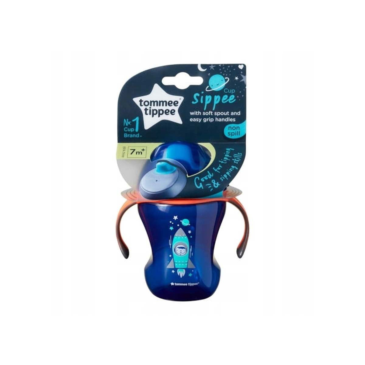 De Tommee Tippee tuitbeker blue orange 230 ml is een opvolgbeker die de overstap van fles/borst naar drinkbeker gemakkelijk maakt voor je baby. Met flexibele silicone tuit BPA-en lekvrij! Inhoud: 230 ml. Vanaf 7+M. VanZus.