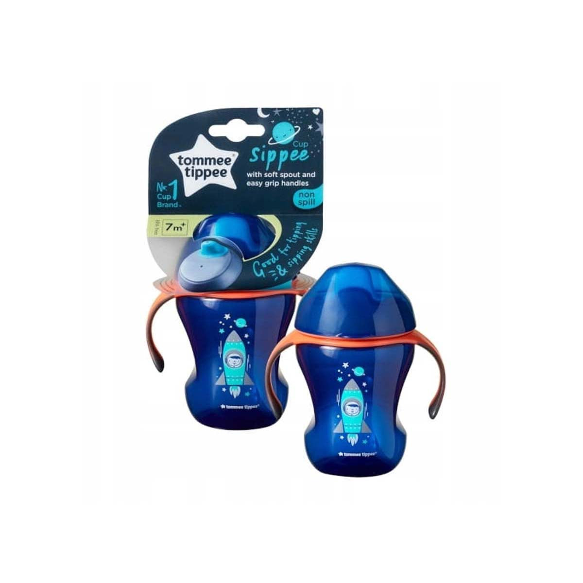 De Tommee Tippee tuitbeker blue orange 230 ml is een opvolgbeker die de overstap van fles/borst naar drinkbeker gemakkelijk maakt voor je baby. Met flexibele silicone tuit BPA-en lekvrij! Inhoud: 230 ml. Vanaf 7+M. VanZus.