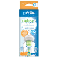 Dit is de Dr. Brown's babyfles brede nek 330 ml. De babyfles met 330 ml inhoud heeft het bekende anti-koliek ventielsysteem van Dr Brown’s, een brede hals fles en komt met een borstvormige speen maat 1. VanZus.