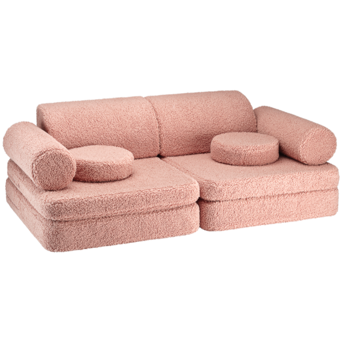 De Wigiwama settee bank guava pink is de perfecte toevoeging aan een speelkamer of slaapkamer voor je kindje. Deze dynamische teddy bank bestaat uit losse onderdelen dus je kunt er van alles mee doen. VanZus