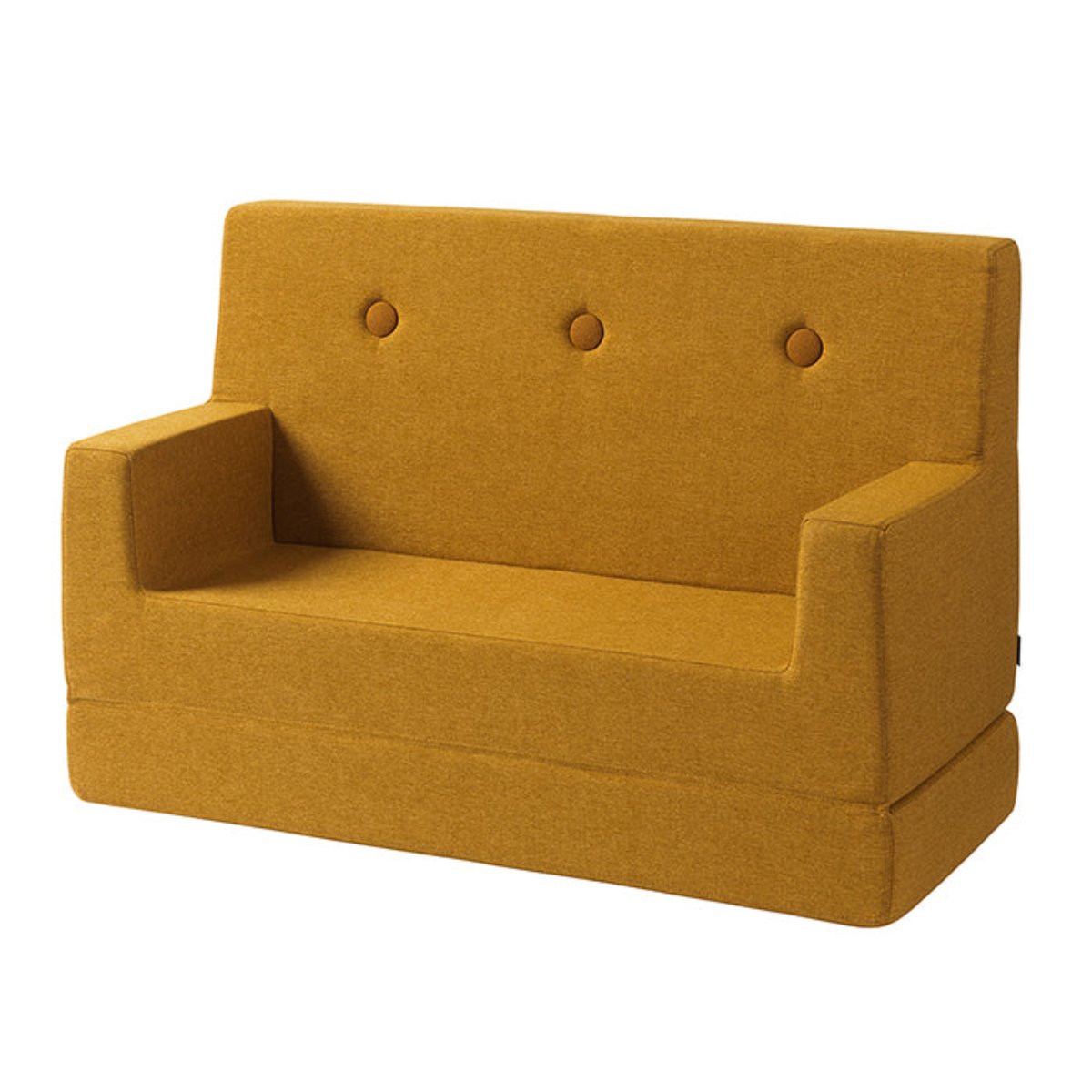 Deze kinderbank van Klipklap in de kleur geel is een uitklapbare bank die perfect in elke kinderkamer of woonkamer past. De bank is ontworpen met een comfortabele rugsteun, waardoor je prima een boekje kan lezen of tv kan kijken. VanZus