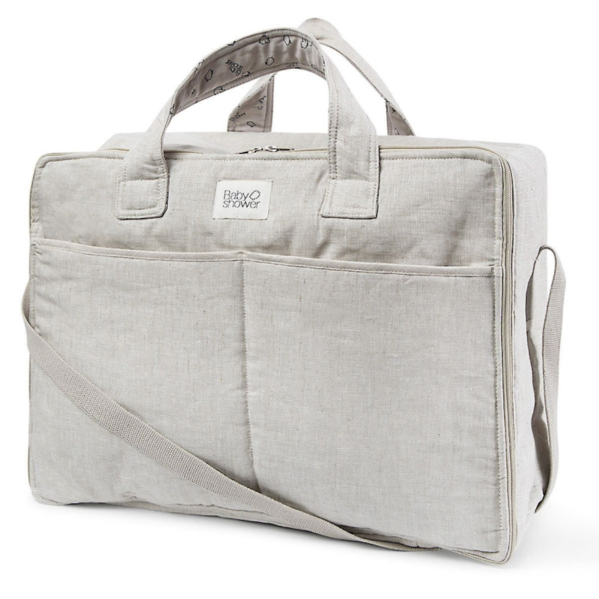 De juliet reistas in beige linen van Babyshower is perfect voor onderweg. Stijlvol, functioneel en ruim genoeg voor alle babybenodigdheden. Met handige vakken en comfortabele schouderriem. VanZus