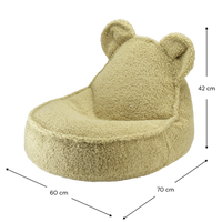 De Wigiwama beanbag bear matcha is de perfecte plek voor jouw kindje om even lekker te relaxen. Deze zitzak zit heerlijk zacht en ziet er ook nog eens super schattig uit. Deze beanbag heeft namelijk twee hele grote beren oren. Super cute toch? VanZus