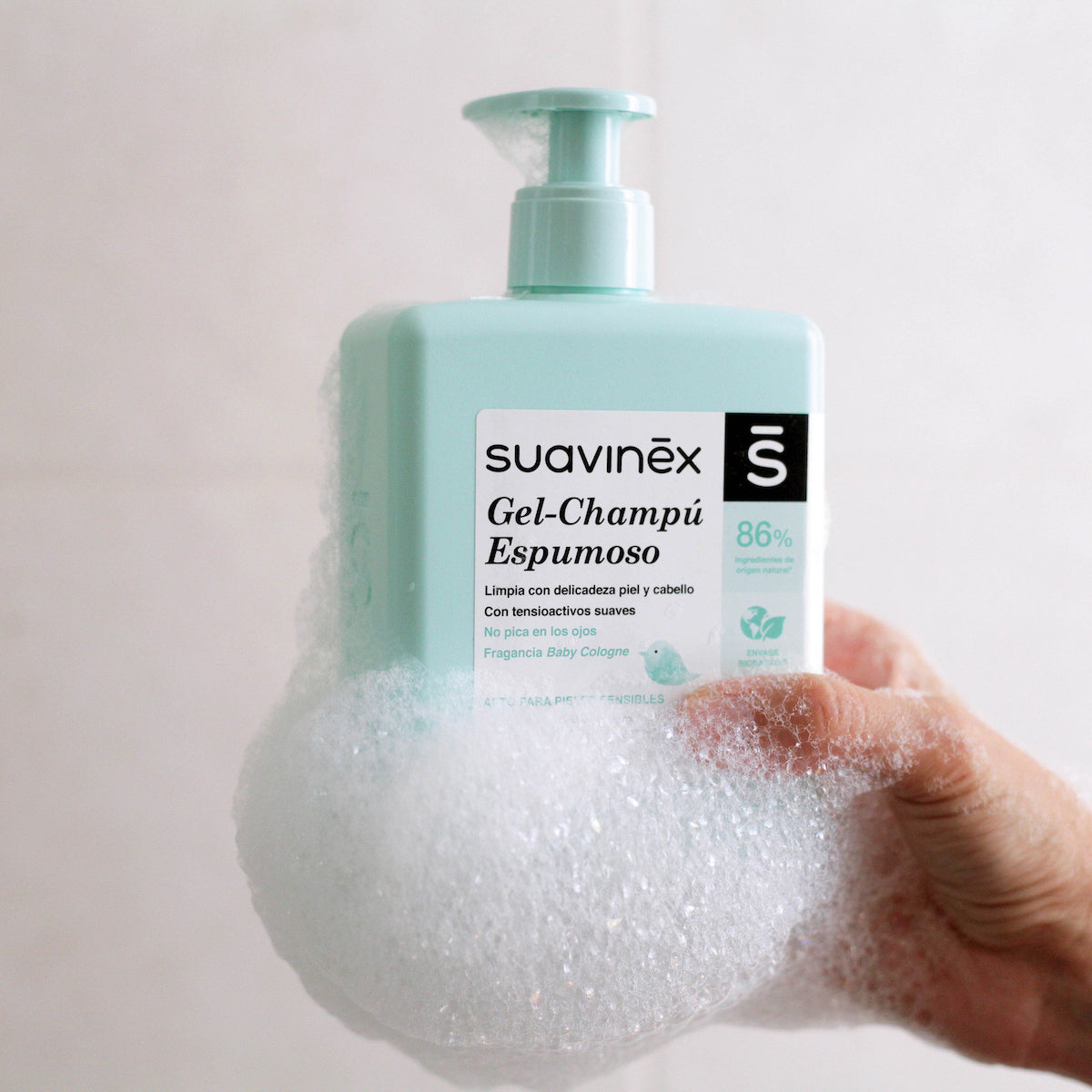 Suavinex baby schuimende douchegel & shampoo 750ml