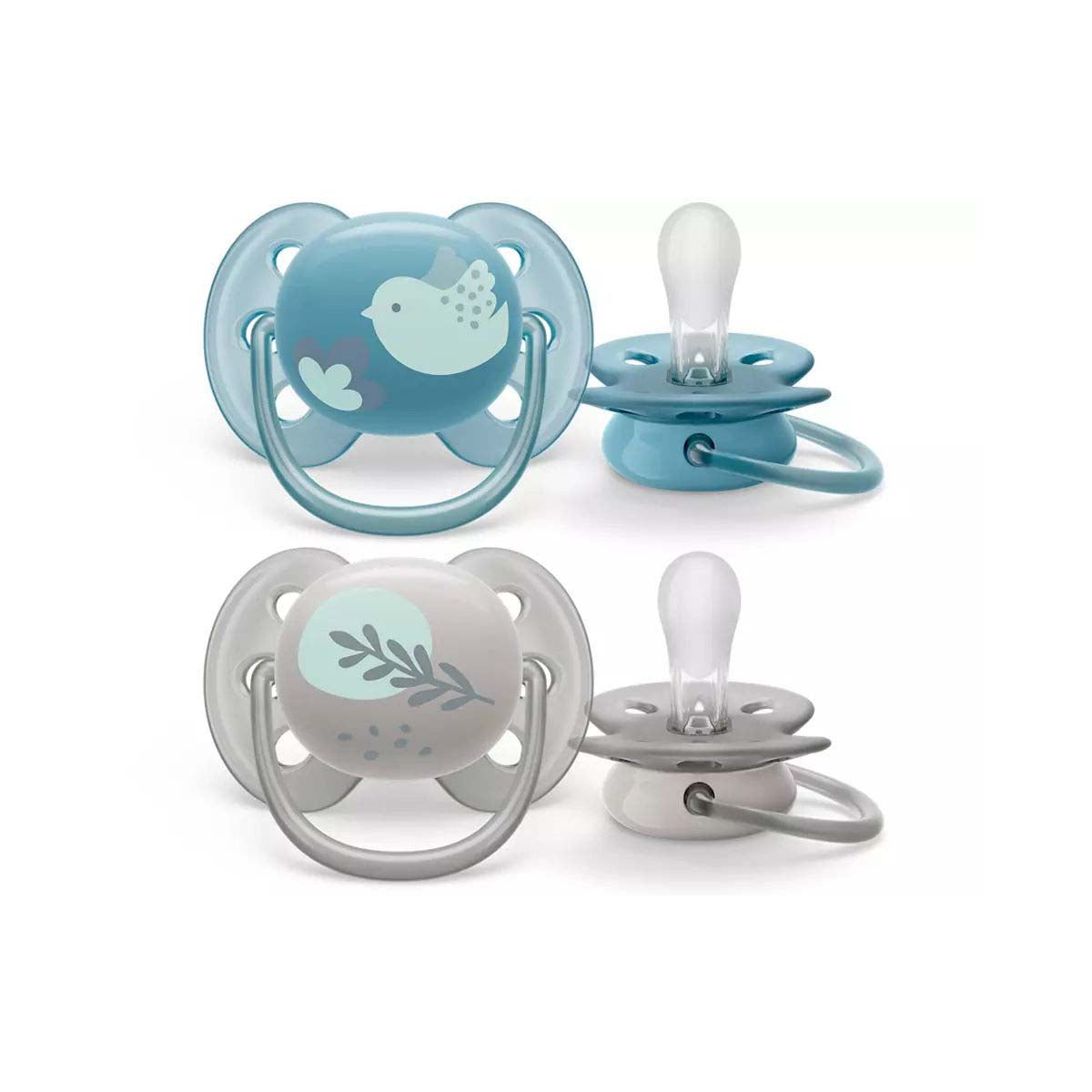 De Philips Avent speen soft 6-18M boy print is schikt voor baby’s van 6-18 maanden. Ontworpen voor een natuurlijke ontwikkeling van de mond. Met extra flexibel schildje tegen o.a. irritatie. Van veilig siliconen. VanZus. 