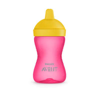 Dit is de Philips Avent harde tuitbeker 18M+ pink met een inhoud van 300ml en een zeer bijtvaste harde tuit, prettig bij de ontwikkeling van de tanden en gaat slijtage tegen. Binnenin zit een anti-lekventiel. VanZus.