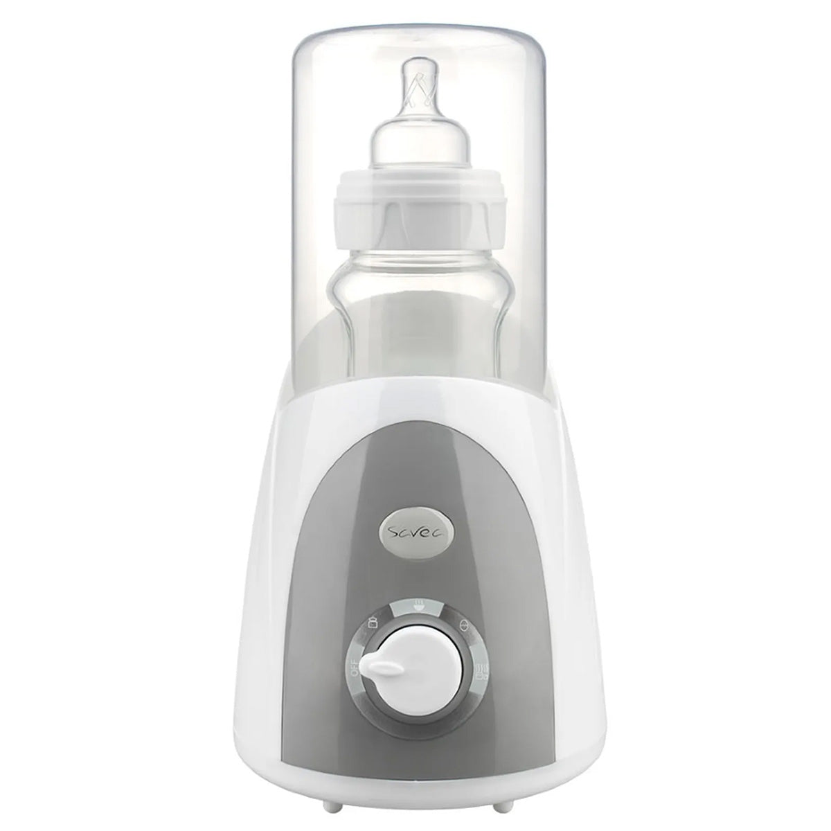 De Abakusbaby Savea flesverwarmer en sterilisator is een 2-in-1- apparaat, namelijk een flessenwarmer, waarmee je snel een voeding opwarmt en een sterilisator waarmee je flessen en onderdelen eenvoudig desinfecteert. VanZus