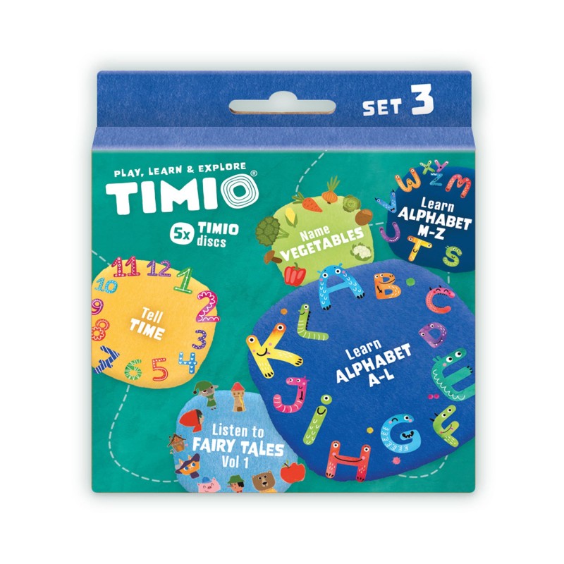 Speciaal voor kinderen: de educatieve audio- en muziekdiscs set 3 van TIMIO: kleurrijke discs vol educatie en muziek voor jonge ontdekkers. Ideaal voor thuis en onderweg, stimuleert nieuwsgierigheid. VanZus