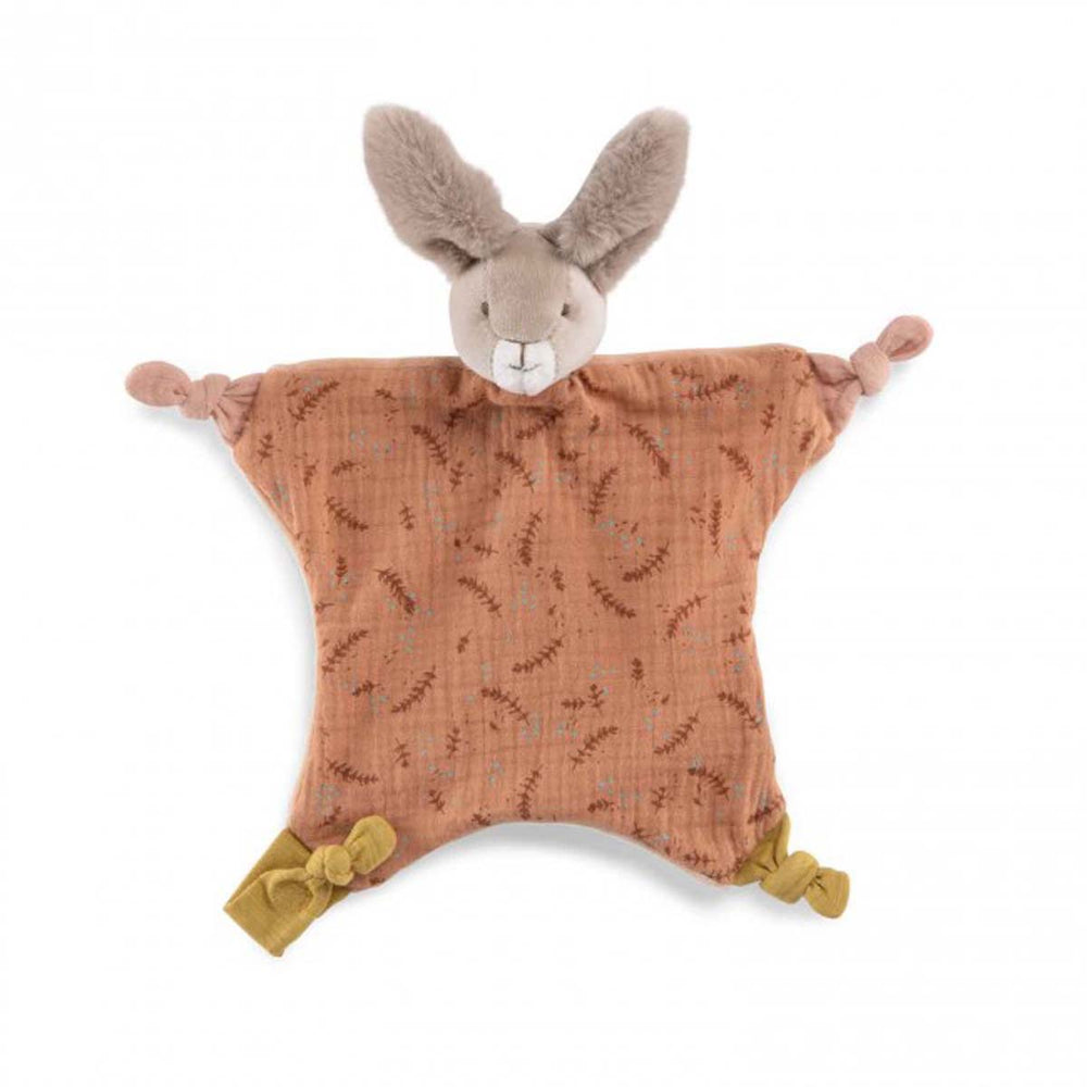 Het Moulin Roty knuffelkonijn trois petits lapins is een schattig en kneedbaar knuffeltje, gemaakt van pluche met een geborduurd gezichtje. Met knopen en een speenclip. Perfect om te knuffelen en te spelen. VanZus