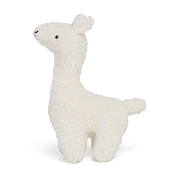 Knuffelen en spelen met de knuffel lama off-white van Jollein. De lama is gemaakt van zacht teddystof en is ook geschikt als accessoire voor op een plank of de commode. Ook leuk als kraamcadeau!