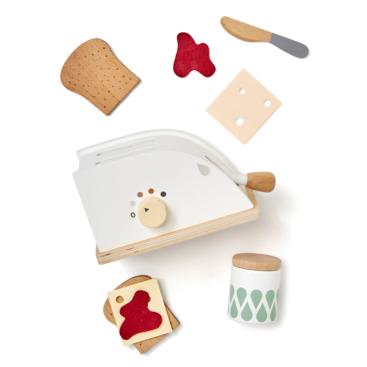 De Kid’s Concept broodrooster is een leuke toevoeging aan het speelkeukentje van jouw kindje. Deze uitgebreide set bevat een broodrooster met maar liefst 8 accessoires. VanZus.