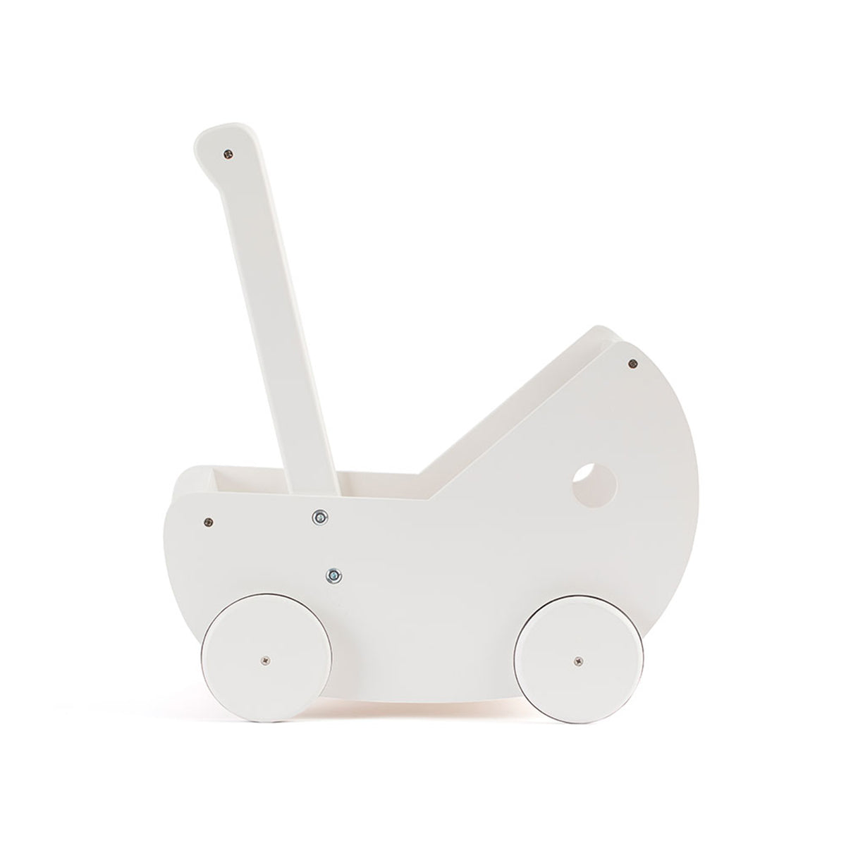 De Kid's Concept poppenwagen wit is perfect voor alle kinderen die dol zijn op vadertje en moedertje spelen. Met dit leuke wagentje kan jouw kindje heerlijk een rondje wandelen met de pop. VanZus.