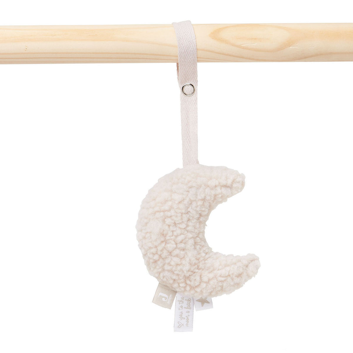 Bezorg jouw kleintje urenlang speelplezier met de babygym moon speeltjes in de kleur nougat van Jollein. De speeltjes bestaan uit een twee maantjes en twee sterretjes. VanZus