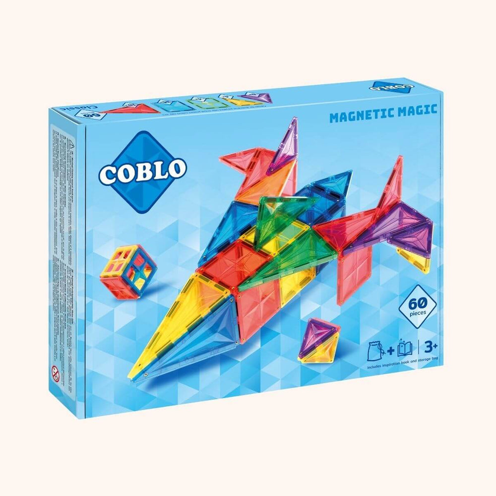 Zelf bedenken wat je gaat bouwen en iedere keer weer iets anders. Dat kan met deze Coblo Classic speelset van 60 stuks. Het magnetisch speelgoed van Coblo prikkelt de fantasie van kinderen. VanZus
