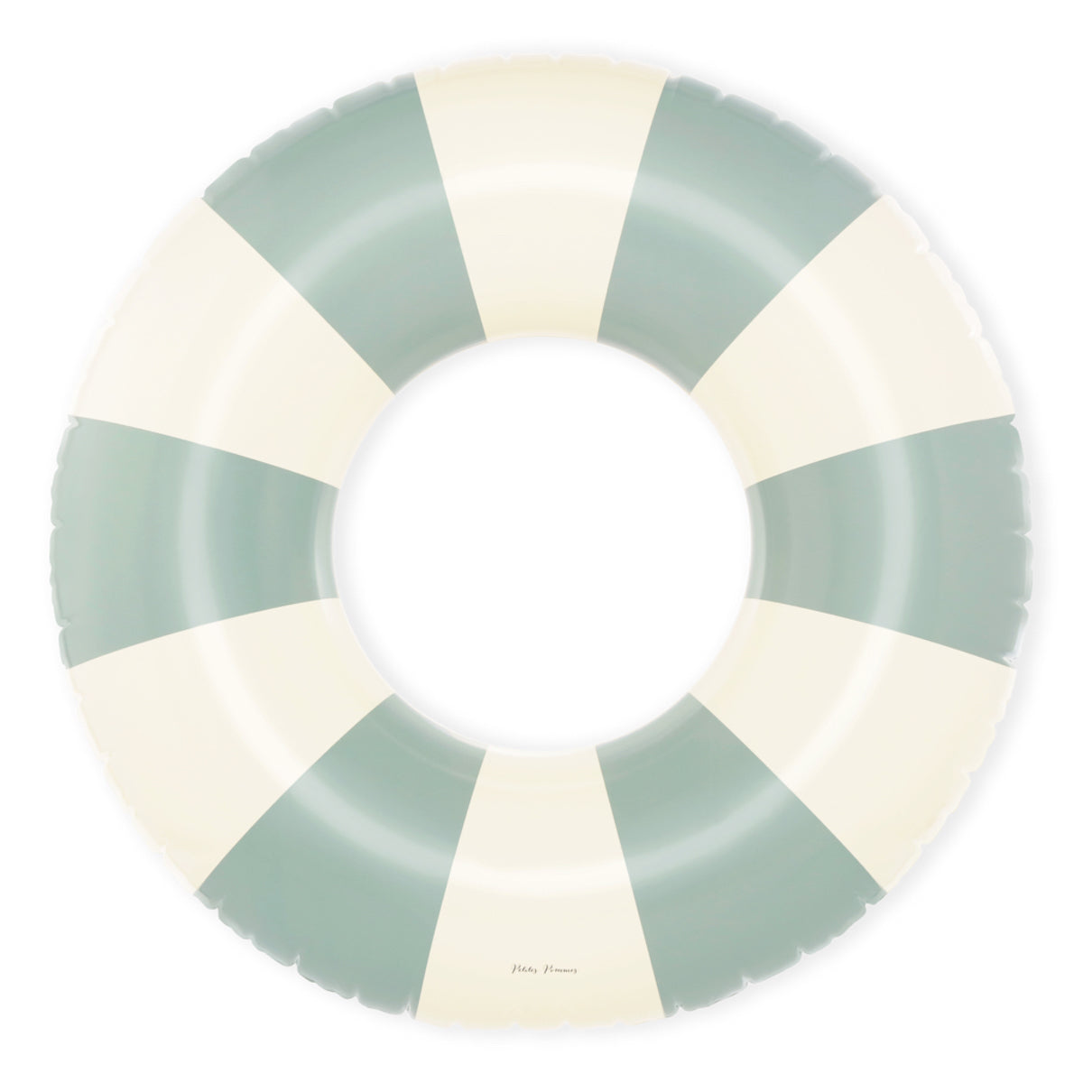 De Petites Pommes Celine zwemband in de kleur Calile (groen) is een opblaasbare zwemband met een diameter van 120cm. Deze grandfloat heeft een leuk en kleurrijk ontwerp in een streep design. VanZus