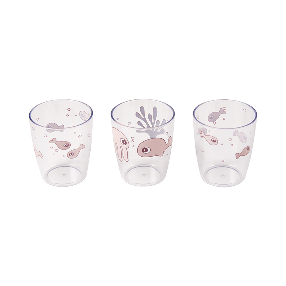 Zelf drinken doet je kleintje uit de Done by Deer yummy 3 pack mini glas sea friends powder! Deze roze kinderglazen met zeedieren zijn speciaal ontworpen voor kleine handjes. VanZus