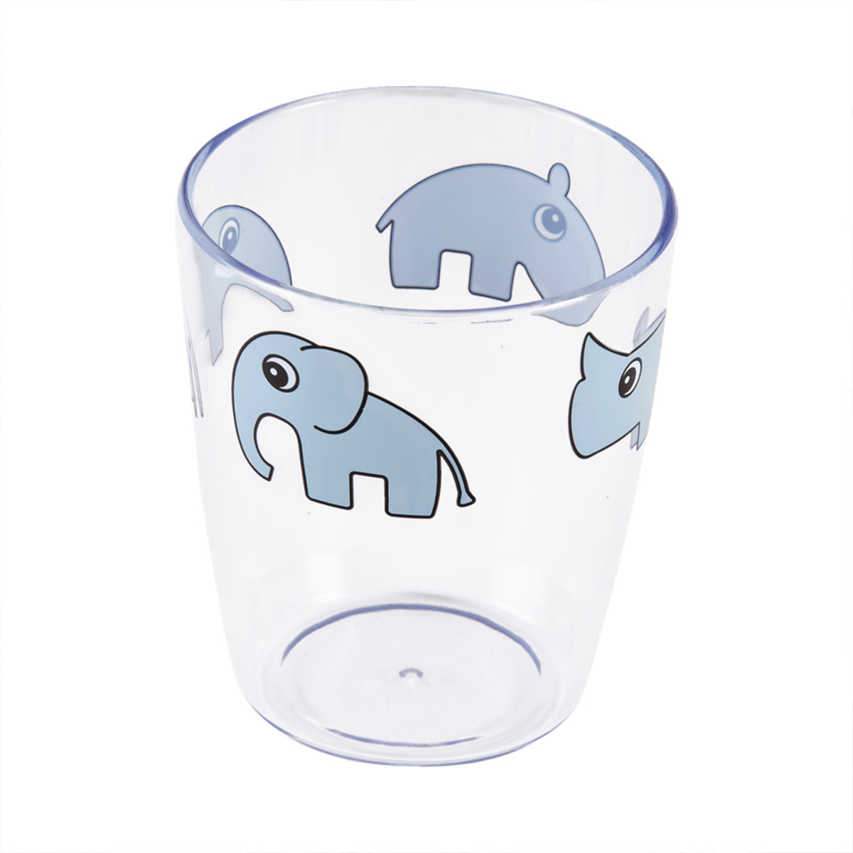 Zelf drinken doe je uit de Done by Deer yummy mini glas deer friends blue! Dit blauwe kinderglas met Elphee, Nozo, Ozzo en Antee is speciaal ontworpen voor kleine handjes om goed vast te houden. VanZus