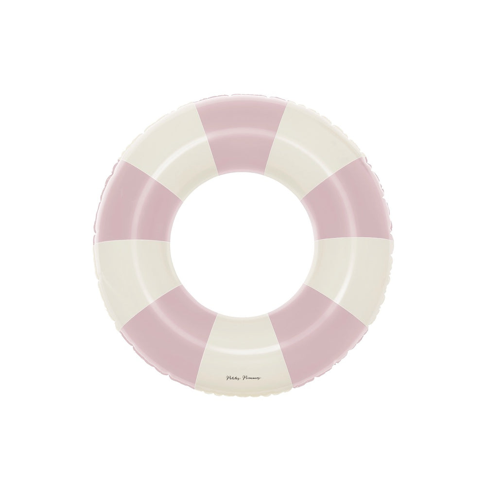 De Petites Pommes Olivia zwemband in de kleur French rose (roze) is een opblaasbare zwemband met een diameter van 45cm. Deze zwemband heeft een leuk en kleurrijk ontwerp in een streep design. VanZus