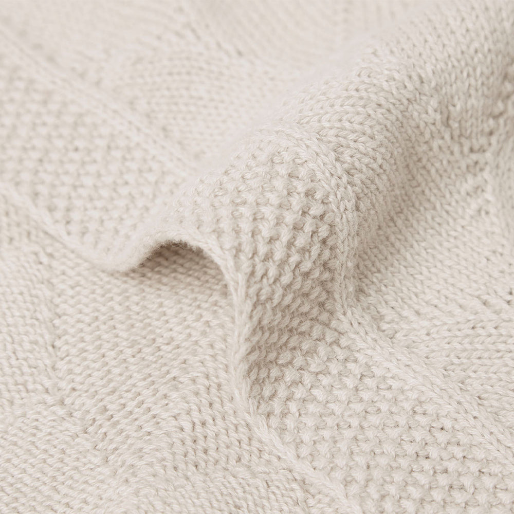 Houd je kindje warm met de hippe wiegdeken (75x100 cm) shell knit nougat GOTS van Jollein. Voorzien van een gebreid motief en gemaakt van het allerzachtste katoen. Ook geschikt voor onderweg in de maxi cosi. VanZus