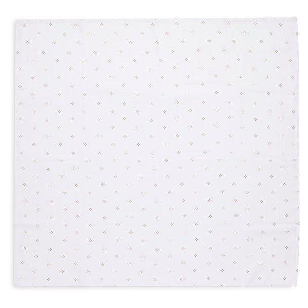 Jollein hydrofiele doek small 70 x 70 cm pointelle & sun biscuit GOTS 2 stuks
